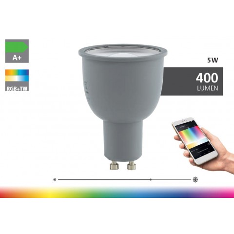 Eglo Connect sijalka GU10 5 W 2700 - 6500 K + RGB &Oslash; 50 ↕ 68
